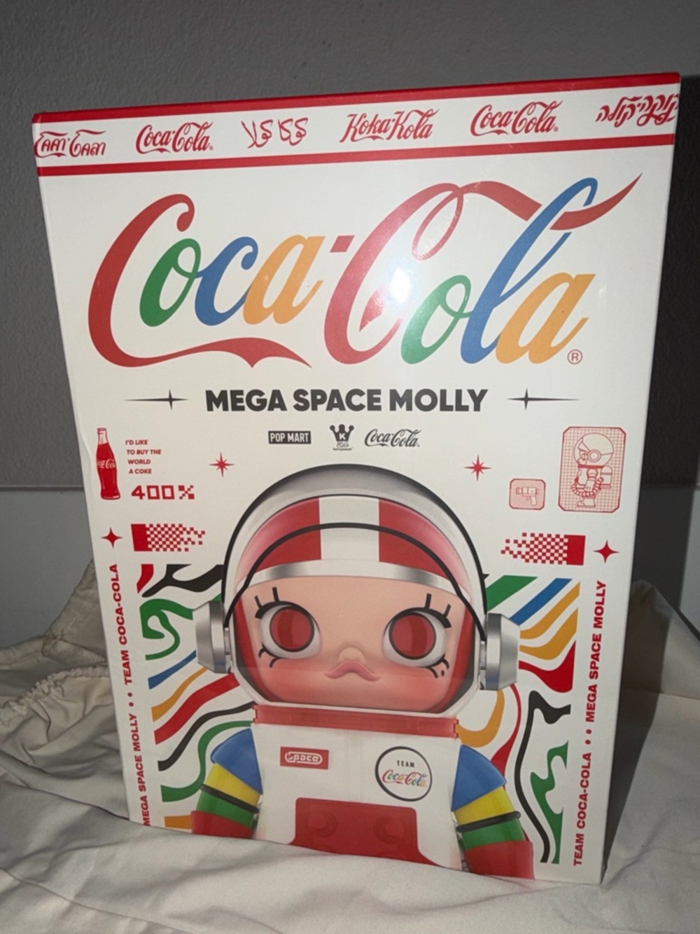 Rare! Brand New In Box 400% Mega Space Molly Team Coca-Cola